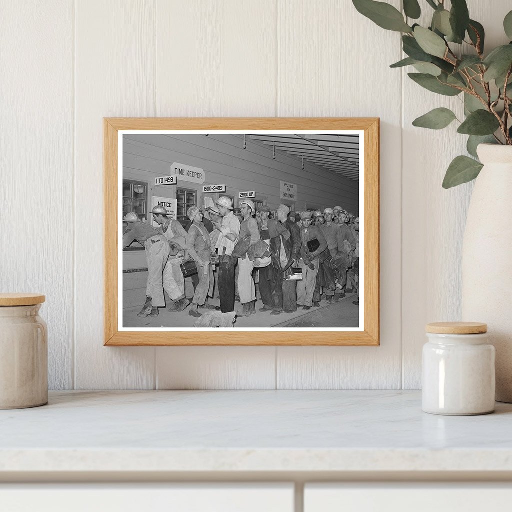 Shasta Dam Construction Workers Pay November 1940