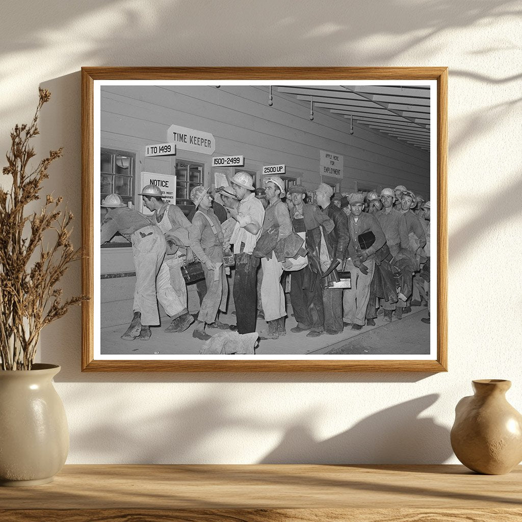 Shasta Dam Construction Workers Pay November 1940
