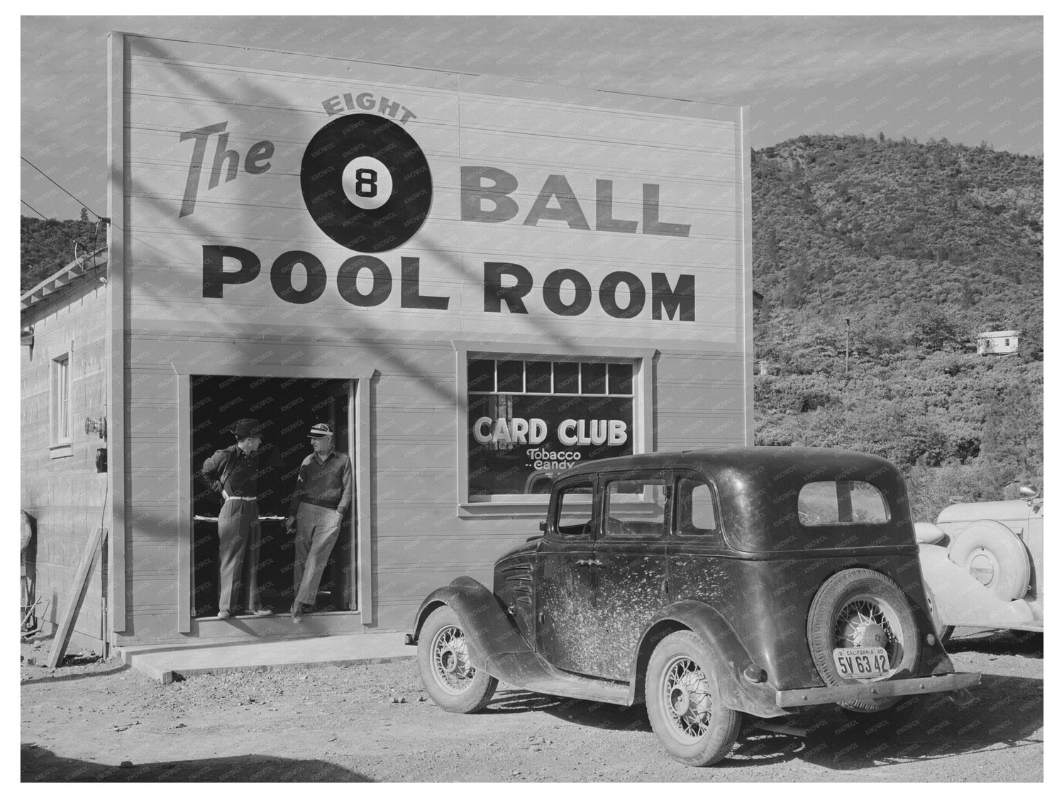 Shasta County Pool Hall Interior November 1940