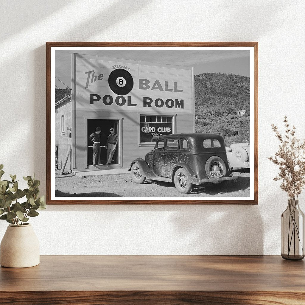 Shasta County Pool Hall Interior November 1940