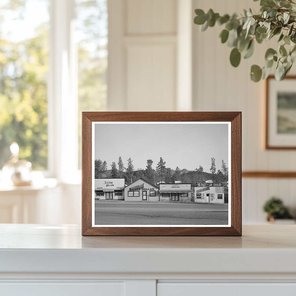 Main Street Businesses in Central Valley California 1940