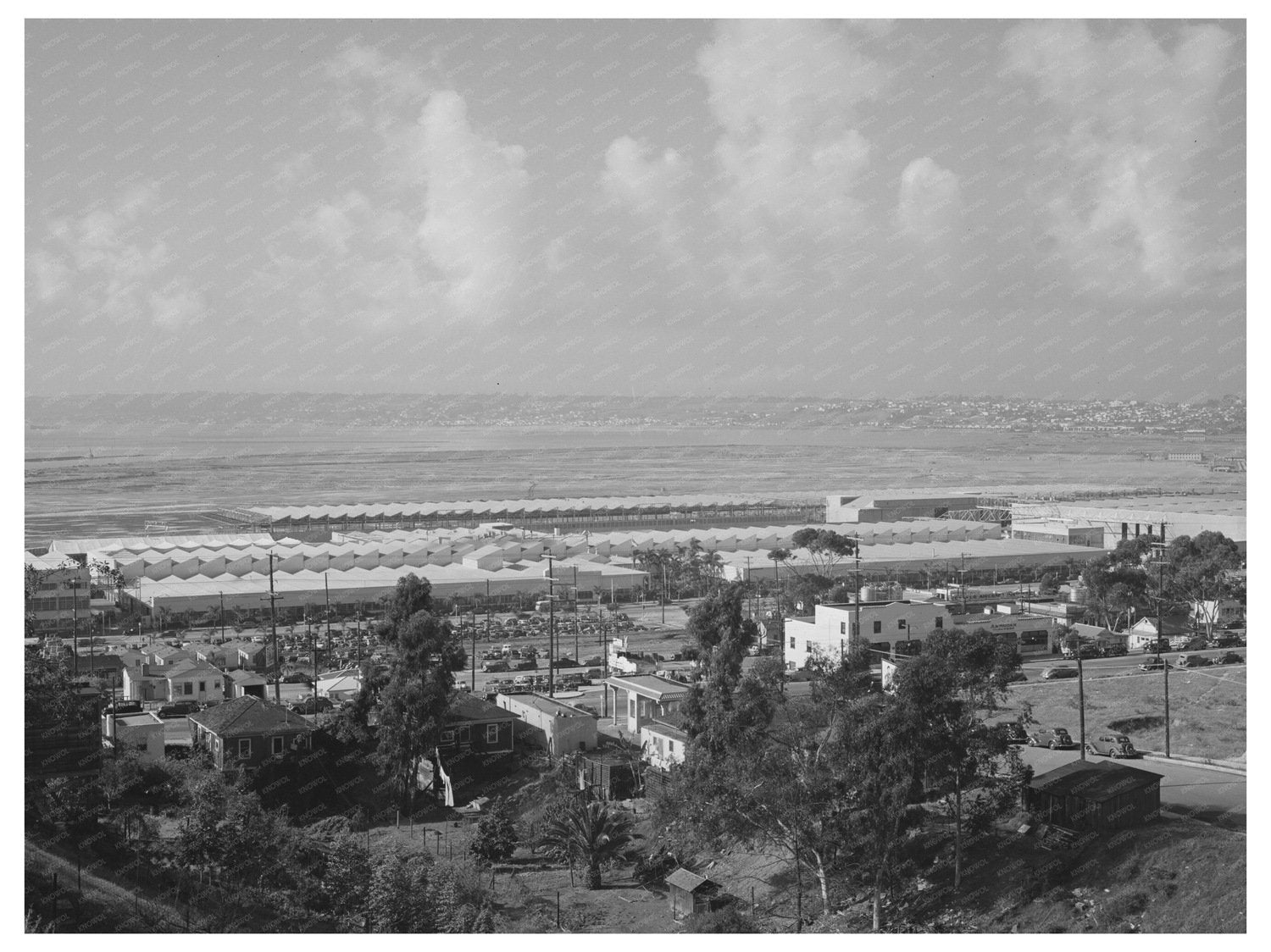 San Diego Airplane Factory Parking December 1944