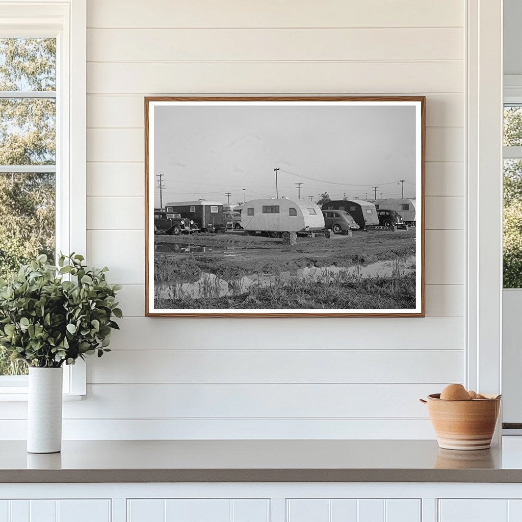 Sunset Trailer Camp San Diego December 1940 Vintage Image