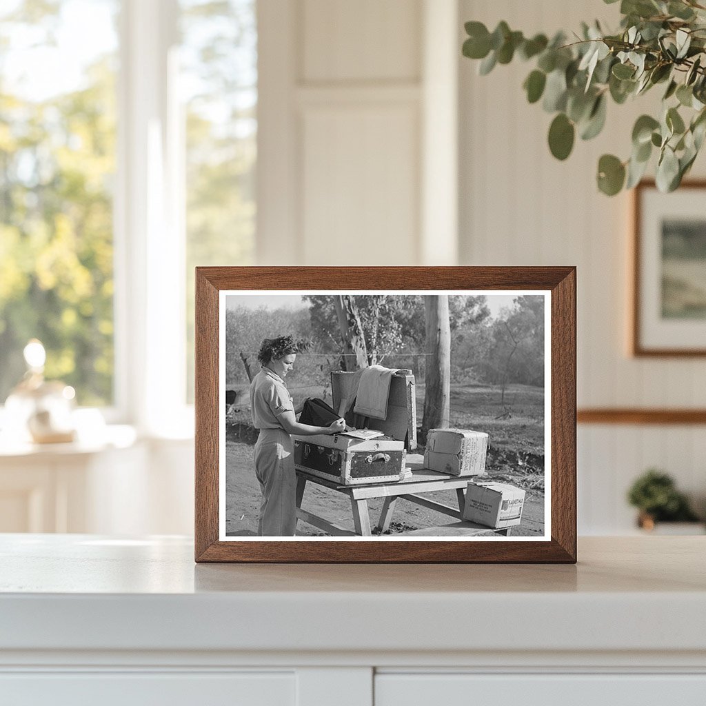 Carpenters Wife Unpacking Trunk Mission Valley 1940