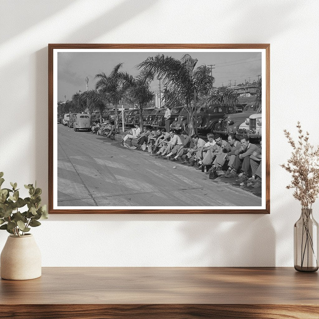 Lunch Break for Workers at Consolidated Airplane Factory 1944
