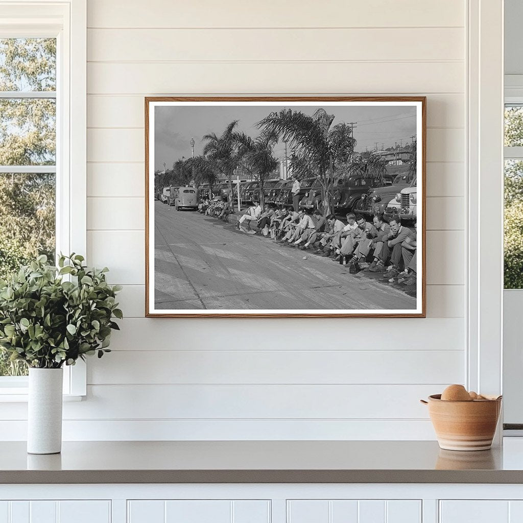 Lunch Break for Workers at Consolidated Airplane Factory 1944
