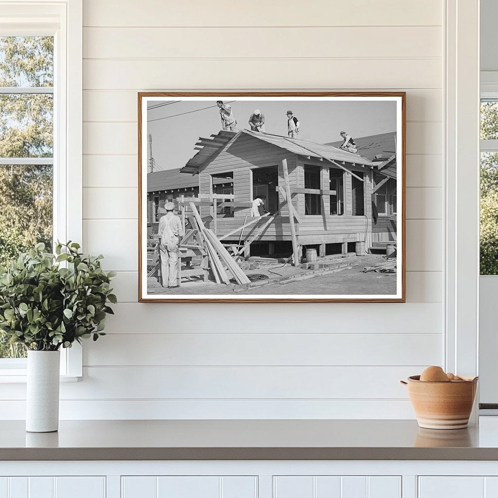 Men Working on Coast Artillery Building San Diego 1940