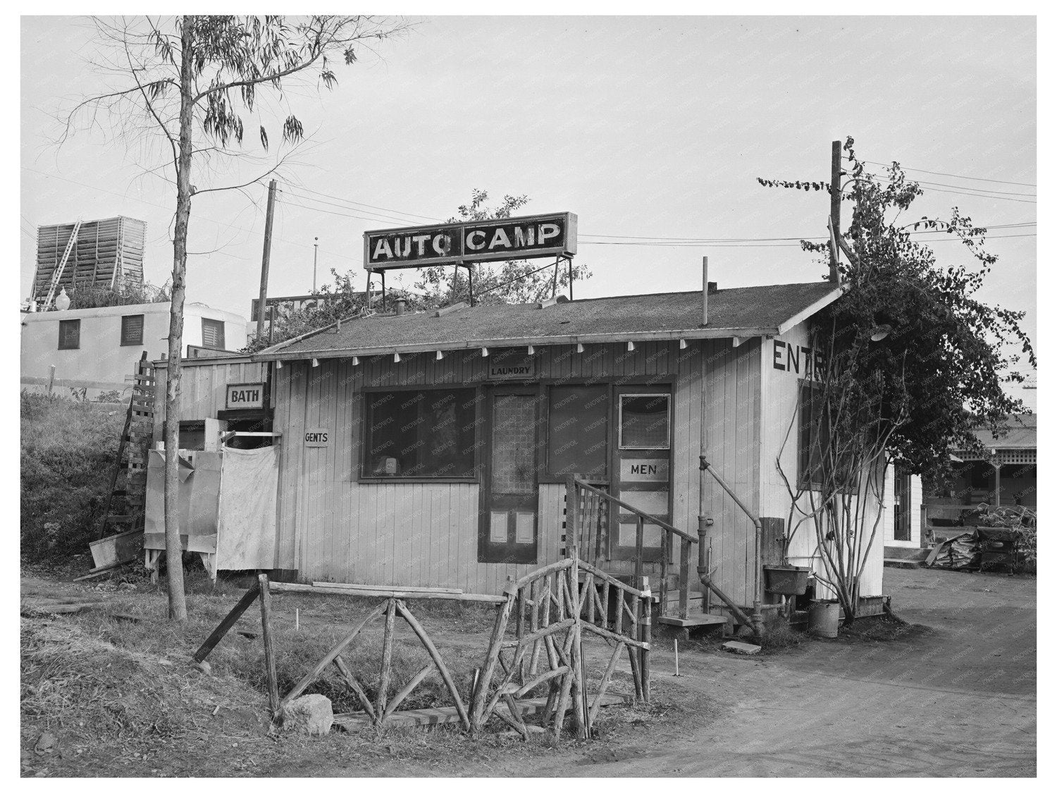 San Diego Trailer Camp Sanitary Facilities December 1940