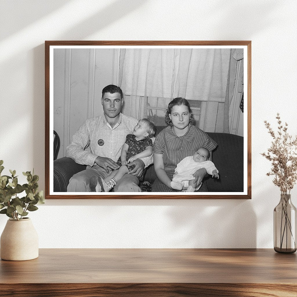 1940 Family of Workmen at Naval Air Base Corpus Christi