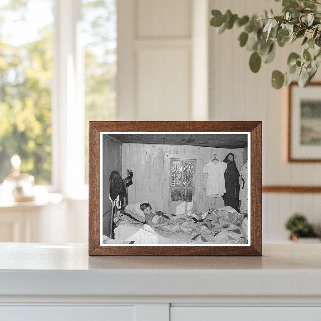 1944 Vintage Photo of Sick Boy and His Father in Texas