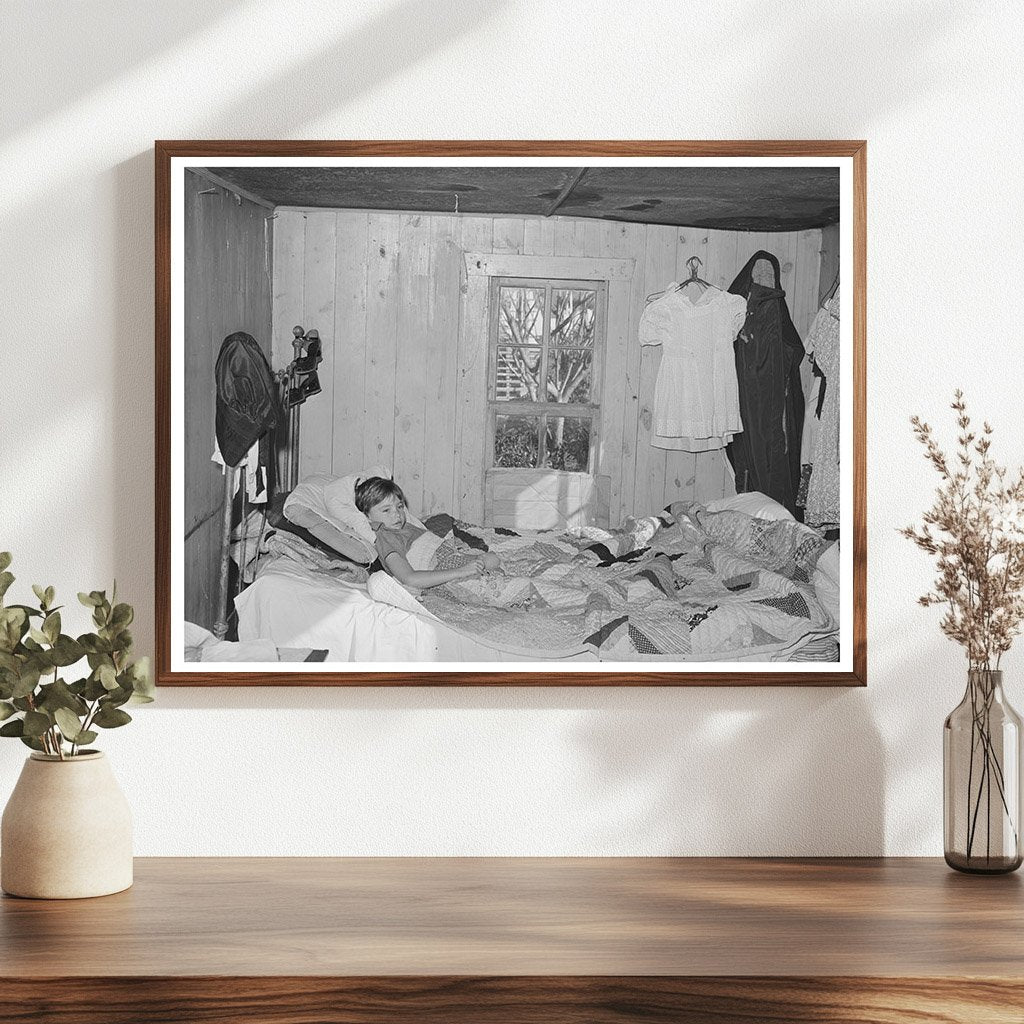 1944 Vintage Photo of Sick Boy and His Father in Texas