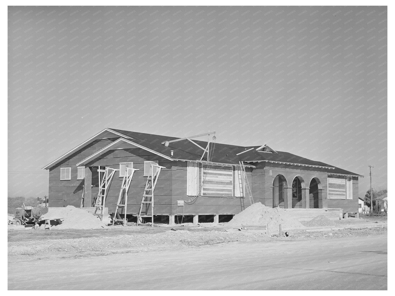 North Beach School Construction Corpus Christi December 1940