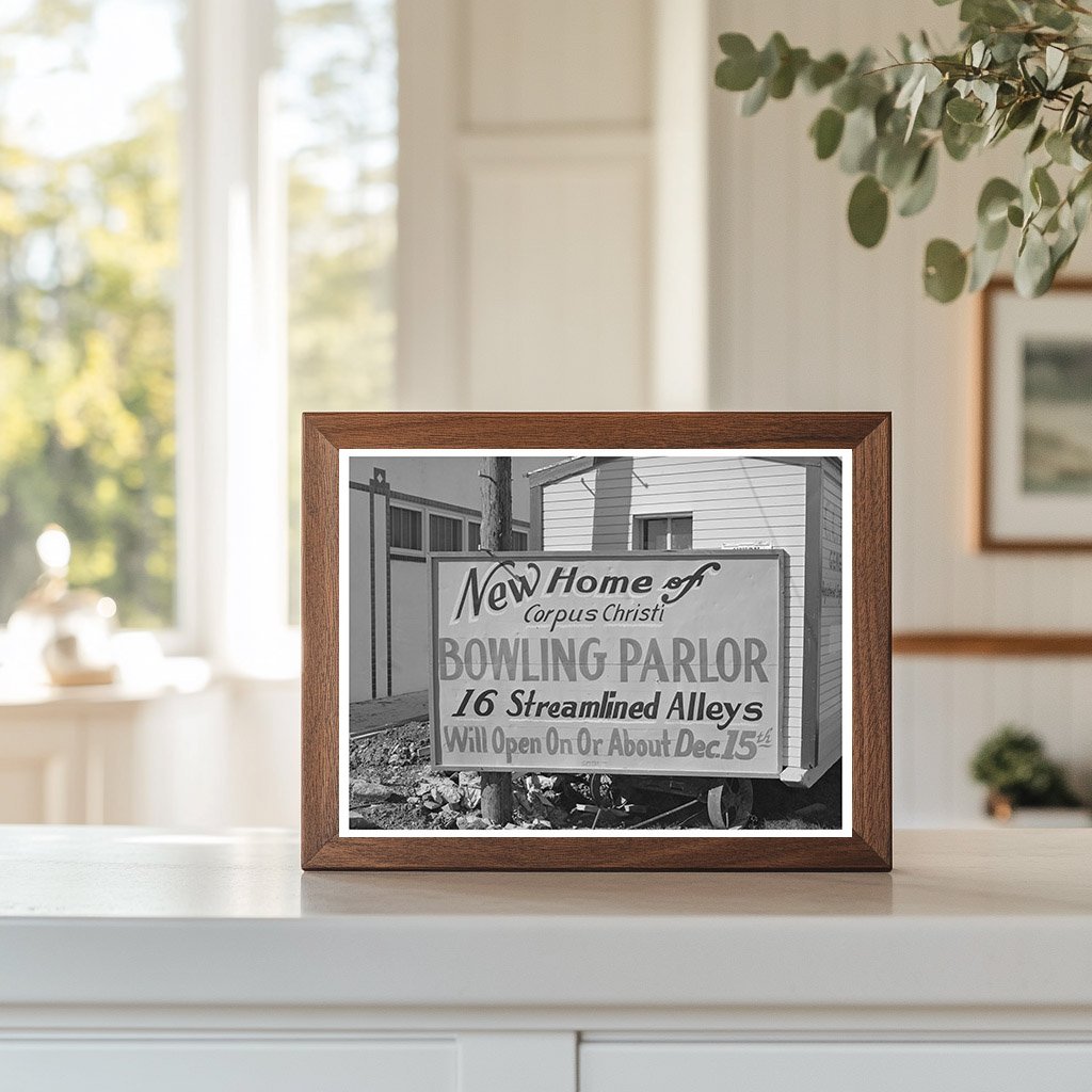 1940 Bowling Alley Construction in Corpus Christi Texas