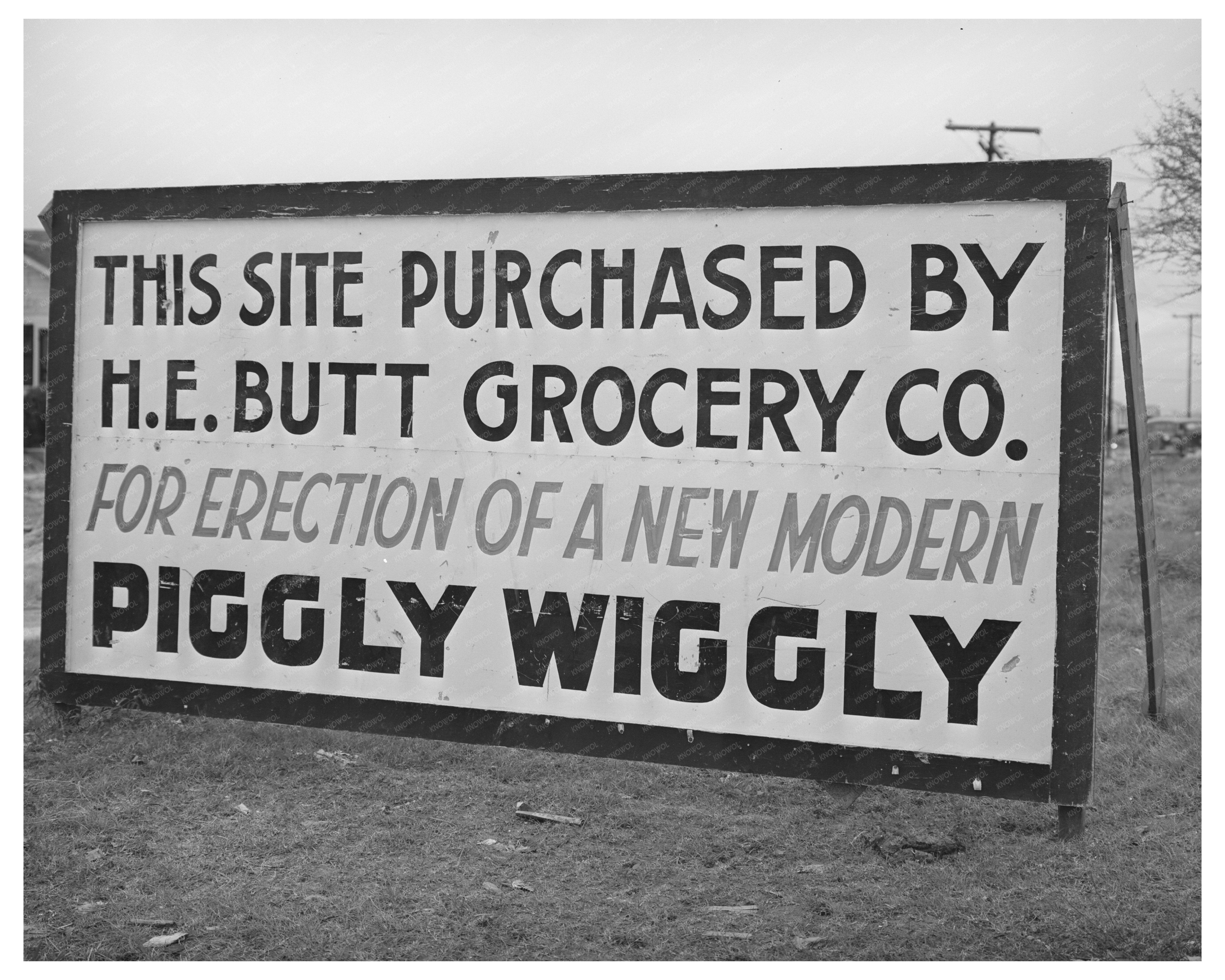 New Grocery Store Construction in Corpus Christi 1940