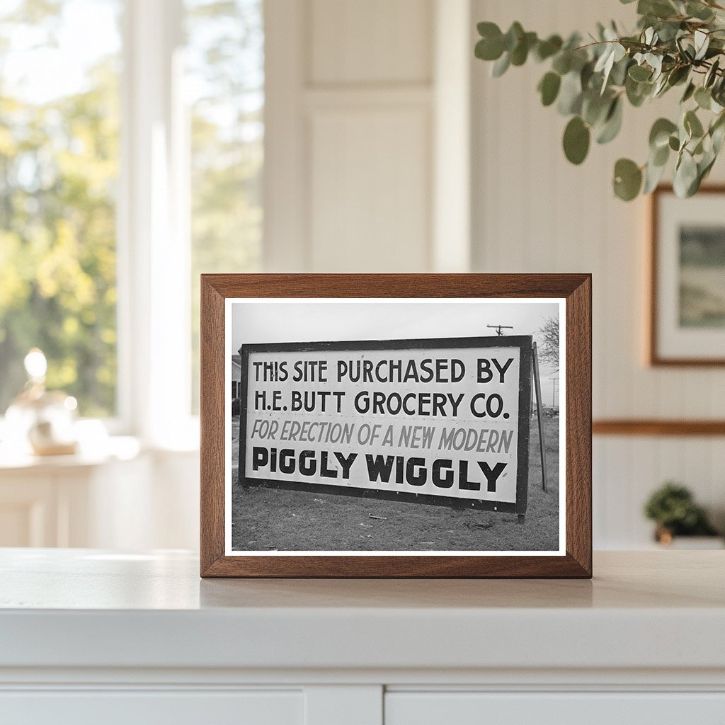 Grocery Store Construction Sign Nueces County 1944