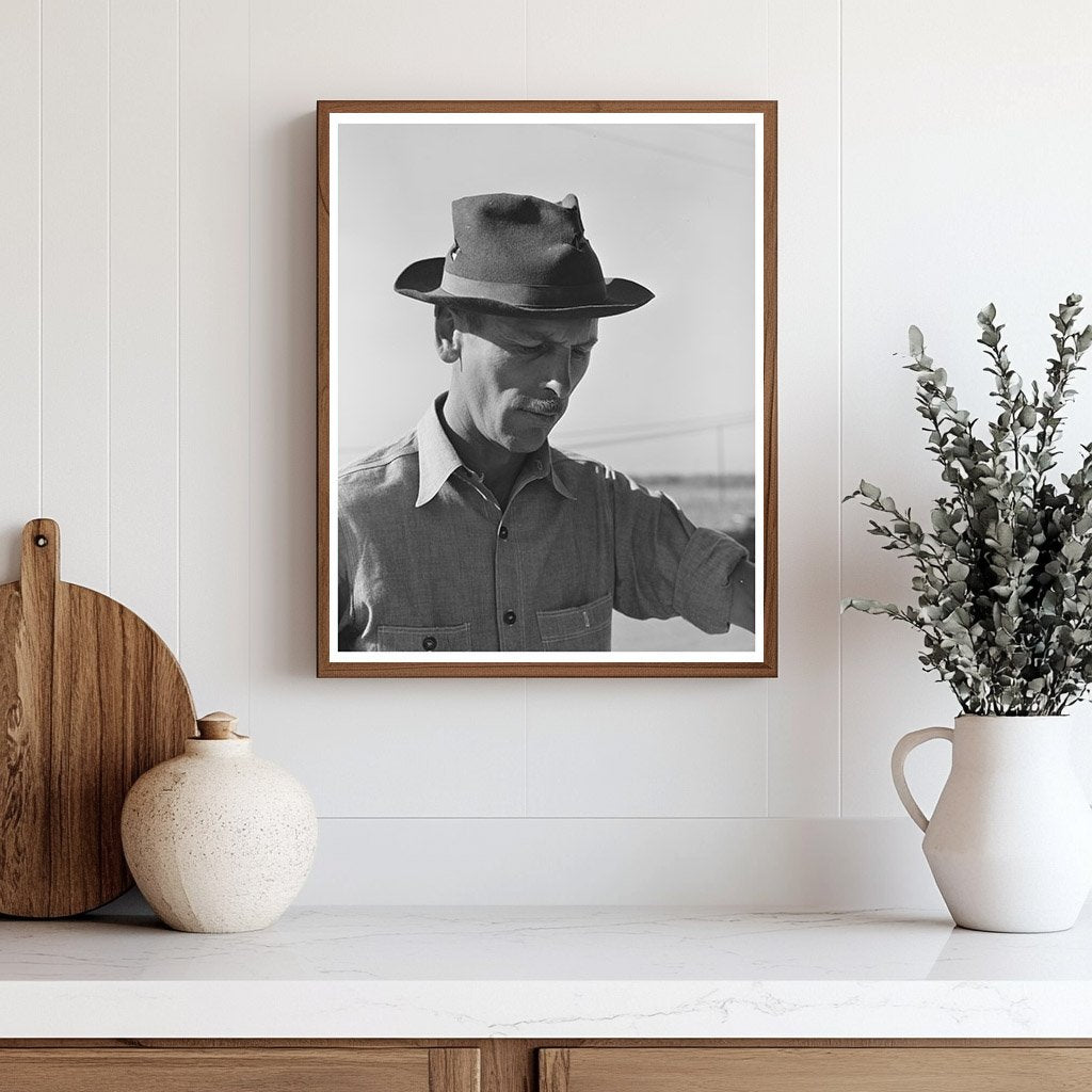 1944 Black and White Bricklayer at Corpus Christi Project