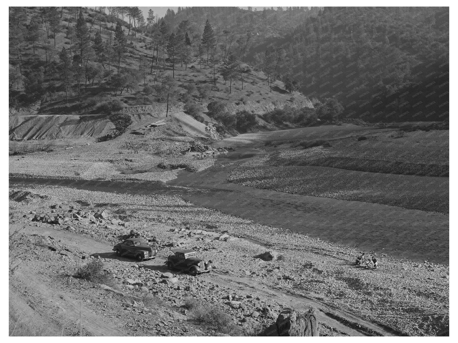 Mountain Stream in Placer County California December 1940
