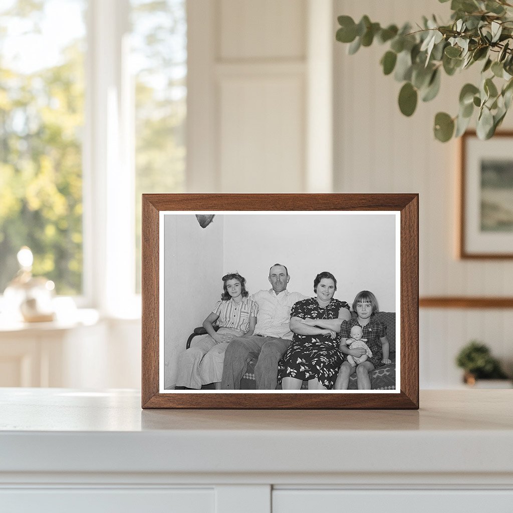 Fruit Farmer Family in Placer County California 1940