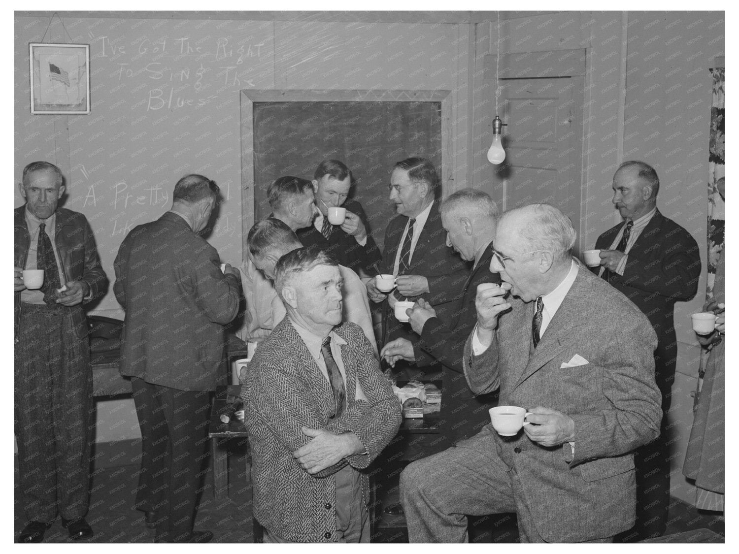 Farmers Night Meeting Gold Hill California 1940