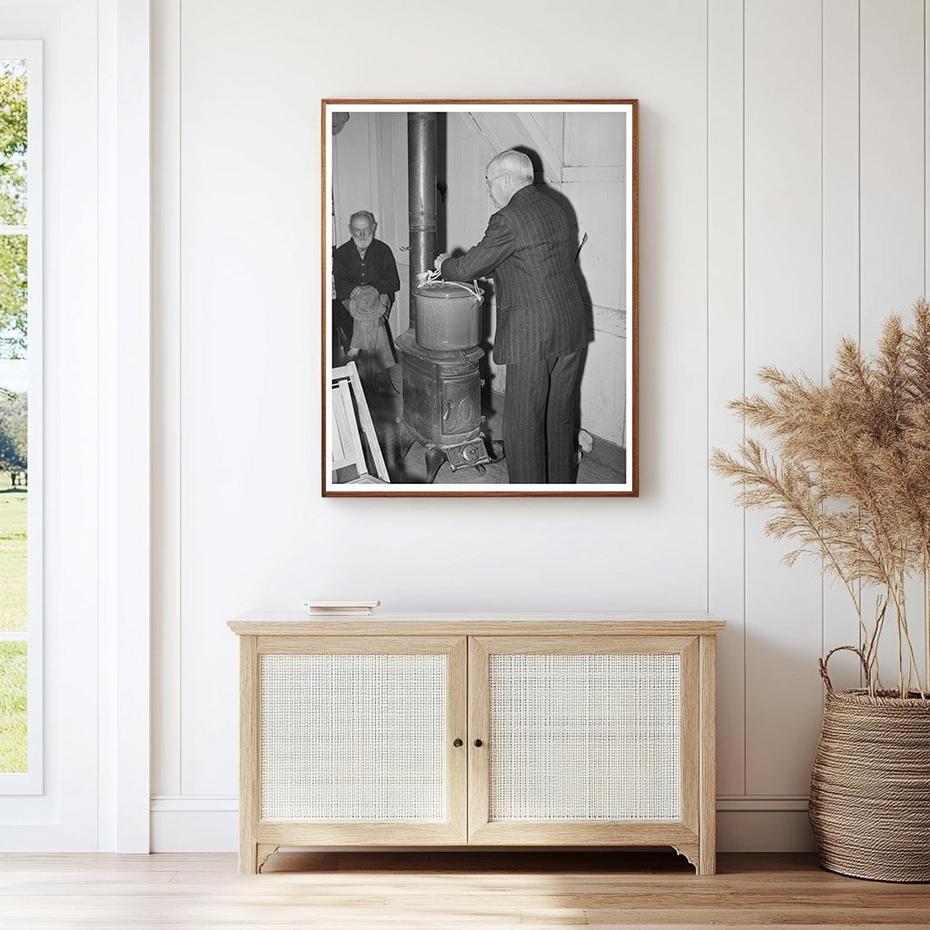 Coffee Kettle at Farmers Meeting Gold Hill California 1940