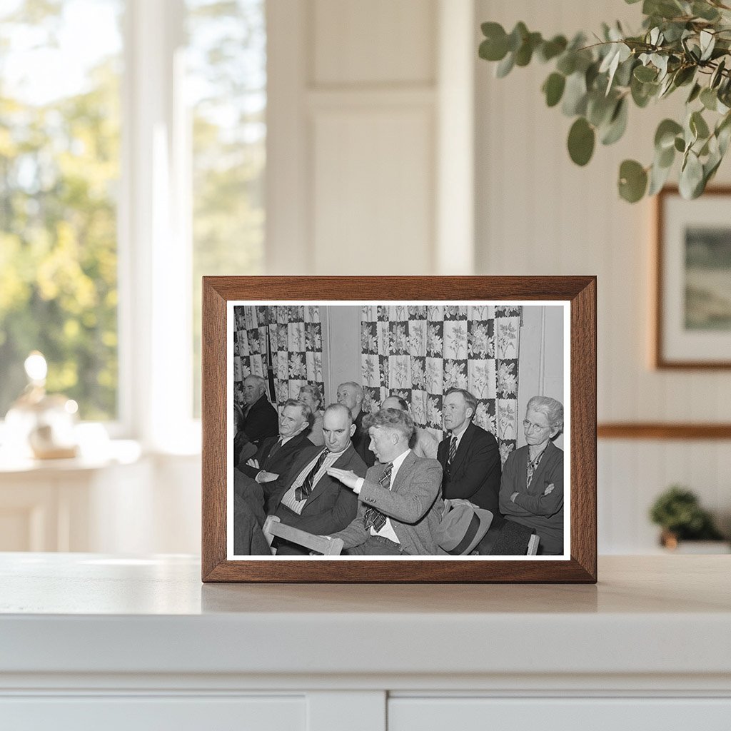 Farmers Meeting in Gold Hill Placer County 1940