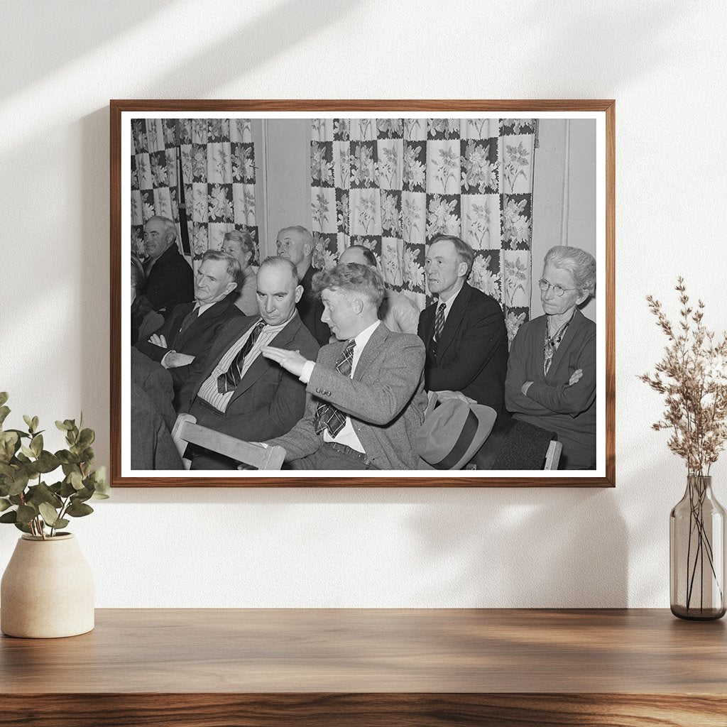 Farmers Meeting in Gold Hill Placer County 1940