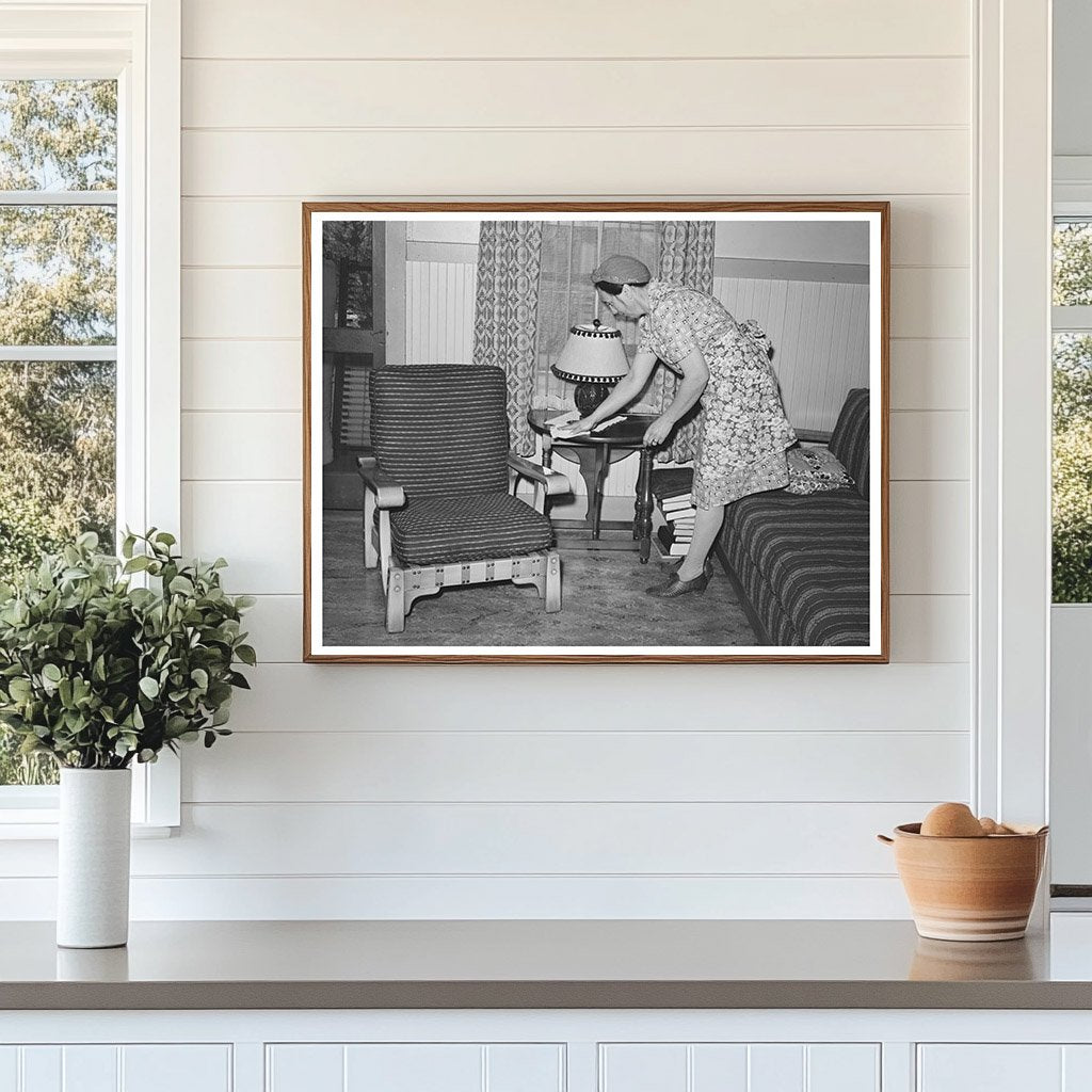 Wife of Fruit Farmer in Placer County December 1940