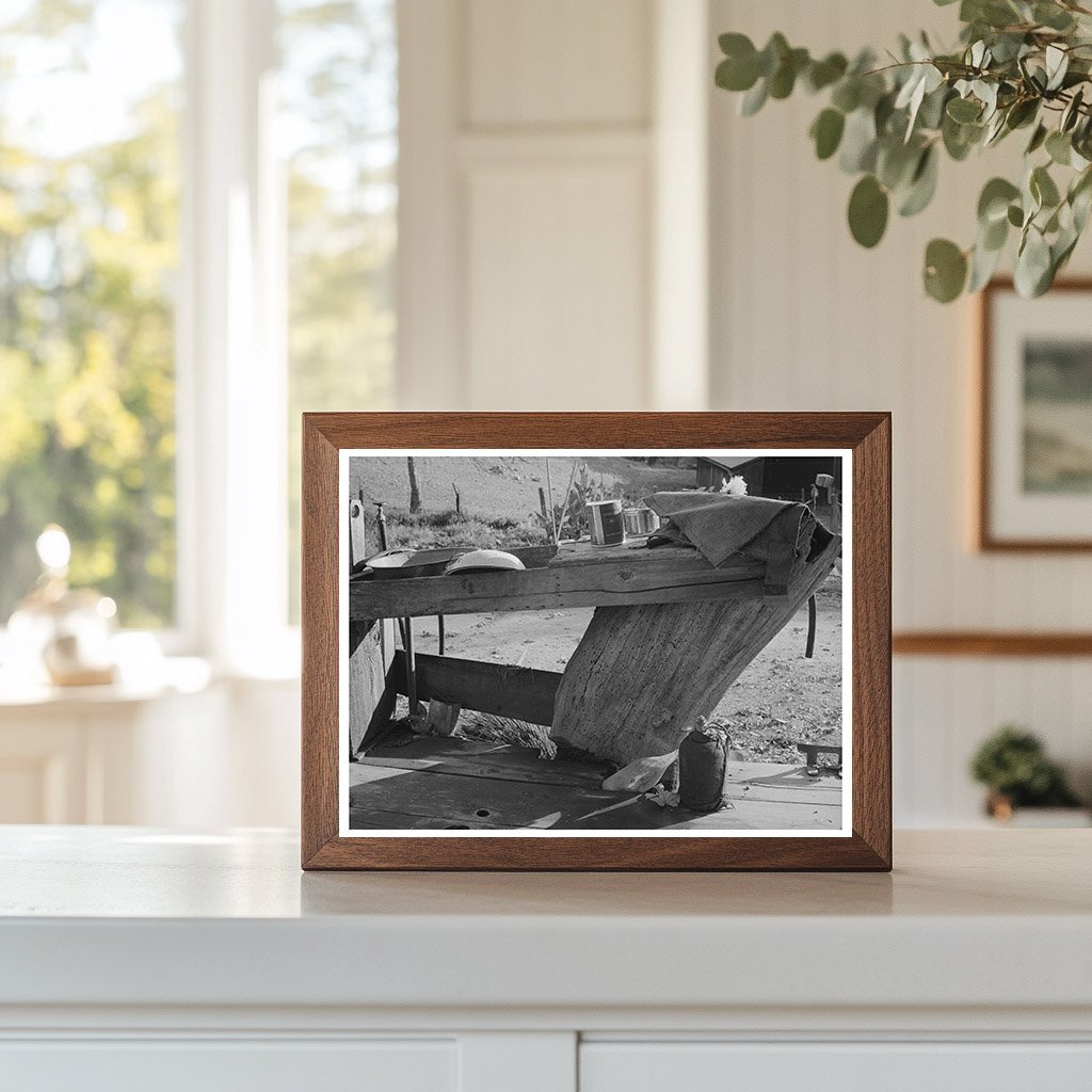 Wash Bench on Fruit Farmers Porch Placer County 1940