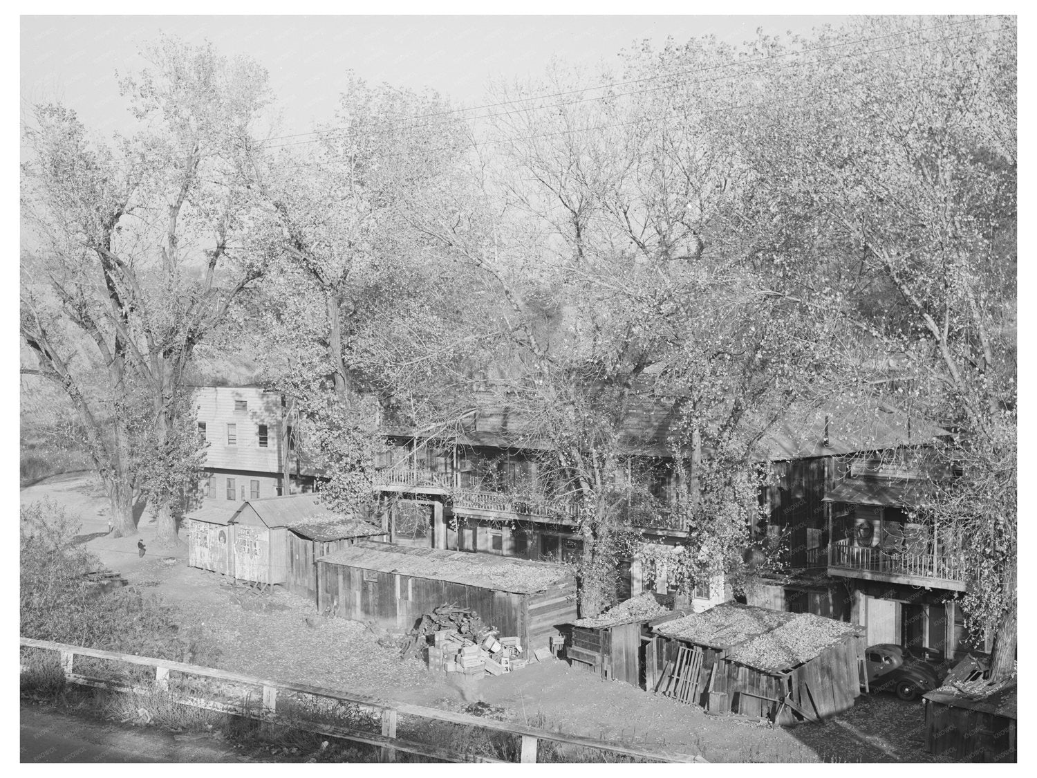 Chinatown New Castle California December 1940 Vintage Photo