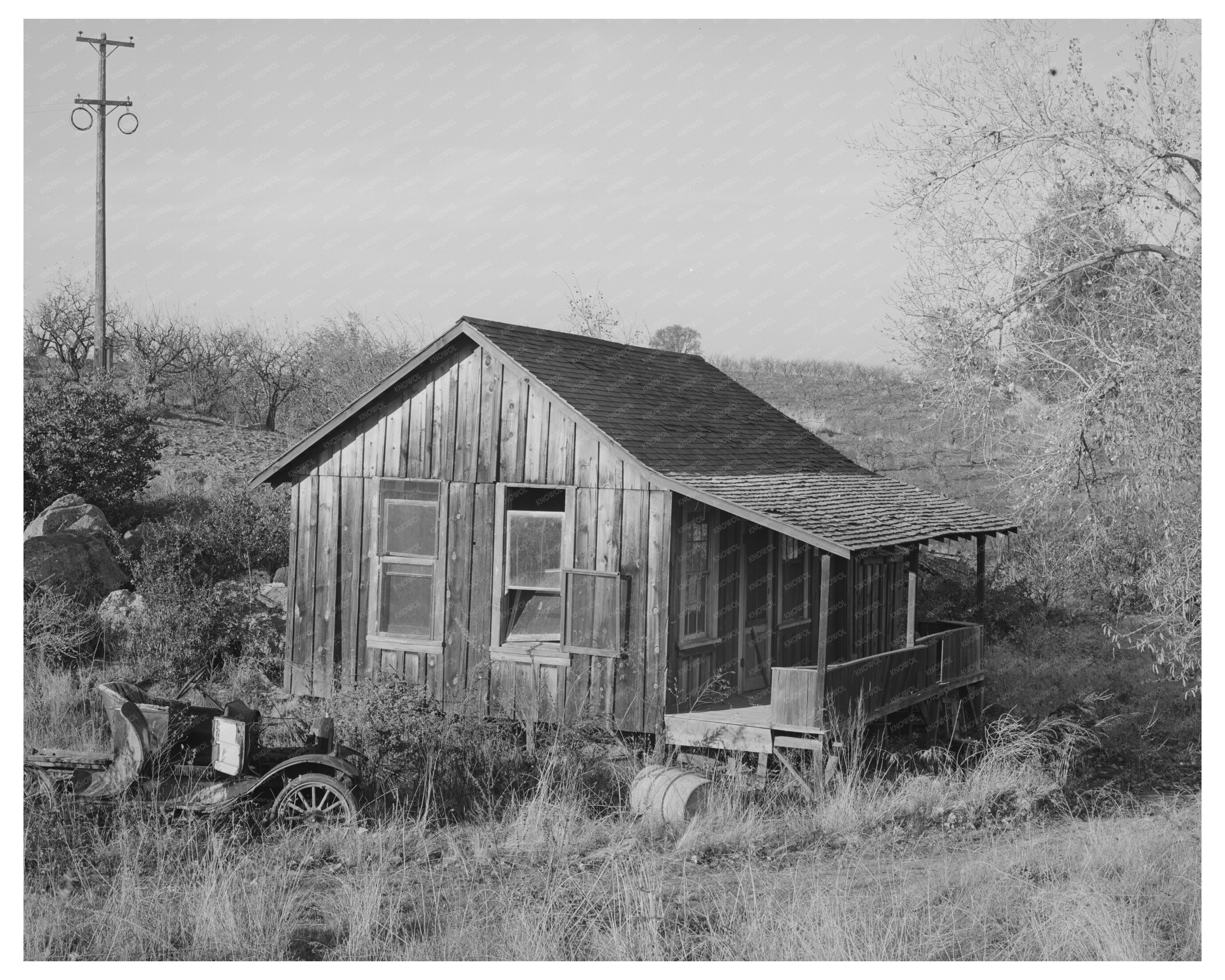 Deserted Houses in Placer County California December 1940