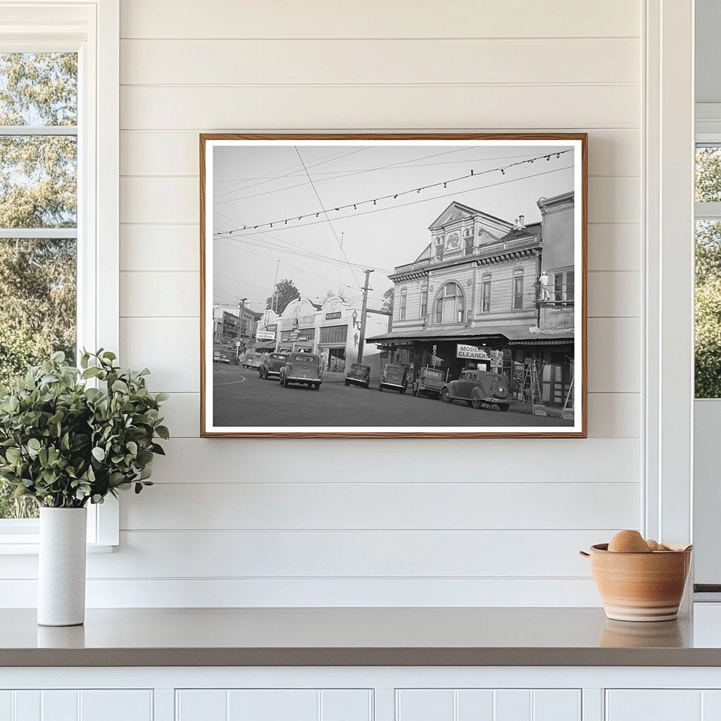 Auburn California Main Street December 1940 Historical Image