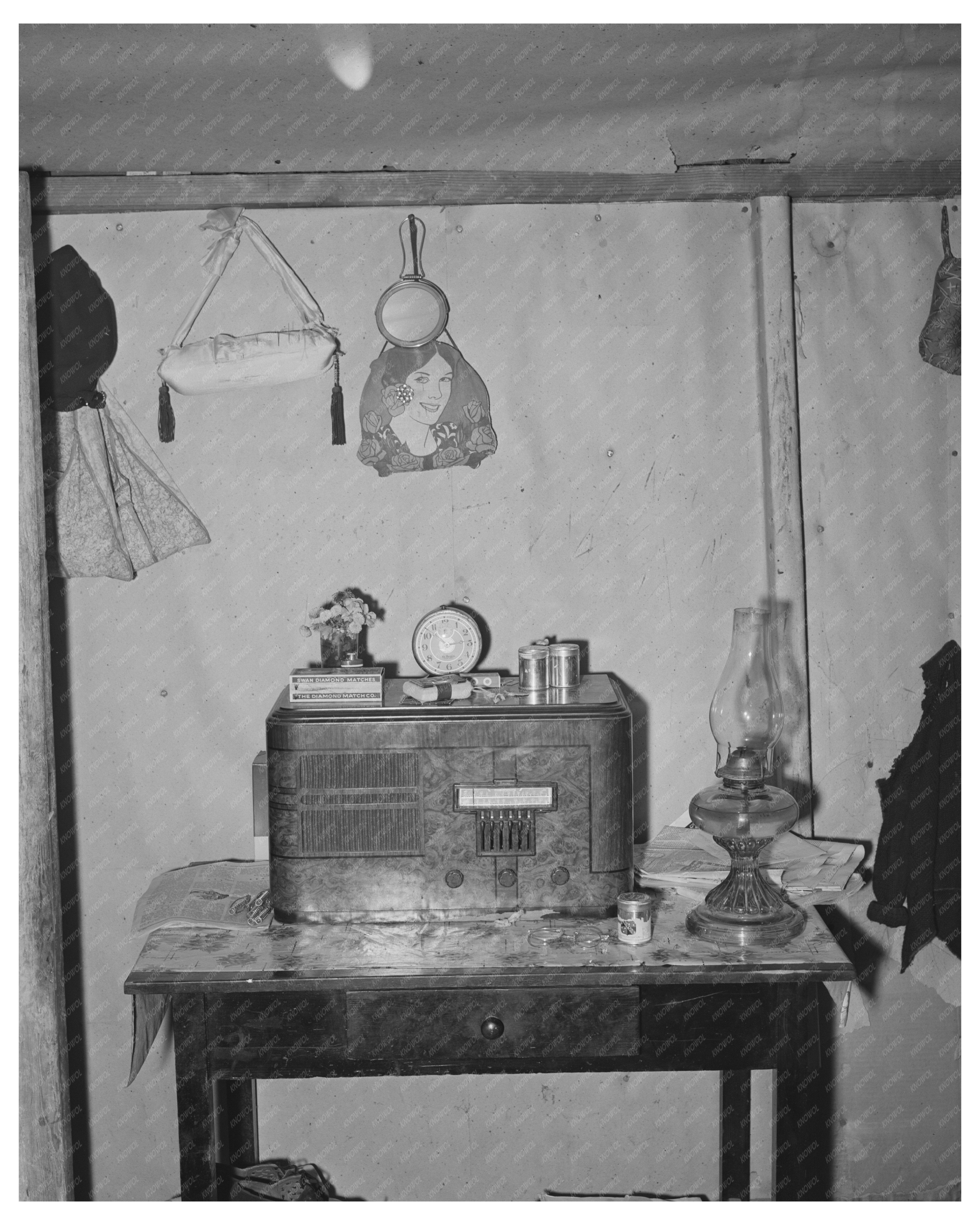 Japanese Farmers House Interior Placer County 1940