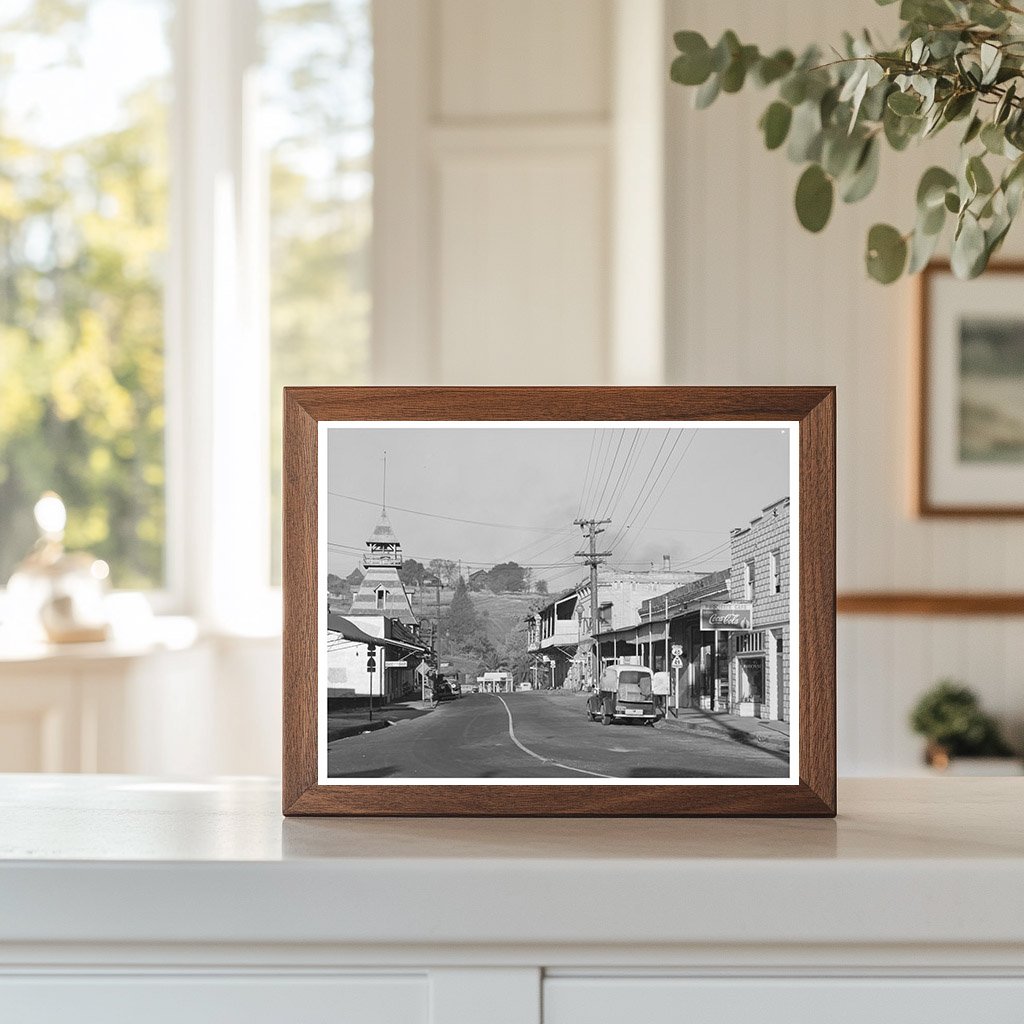 Auburn California Street Scene December 1940 Vintage Photo