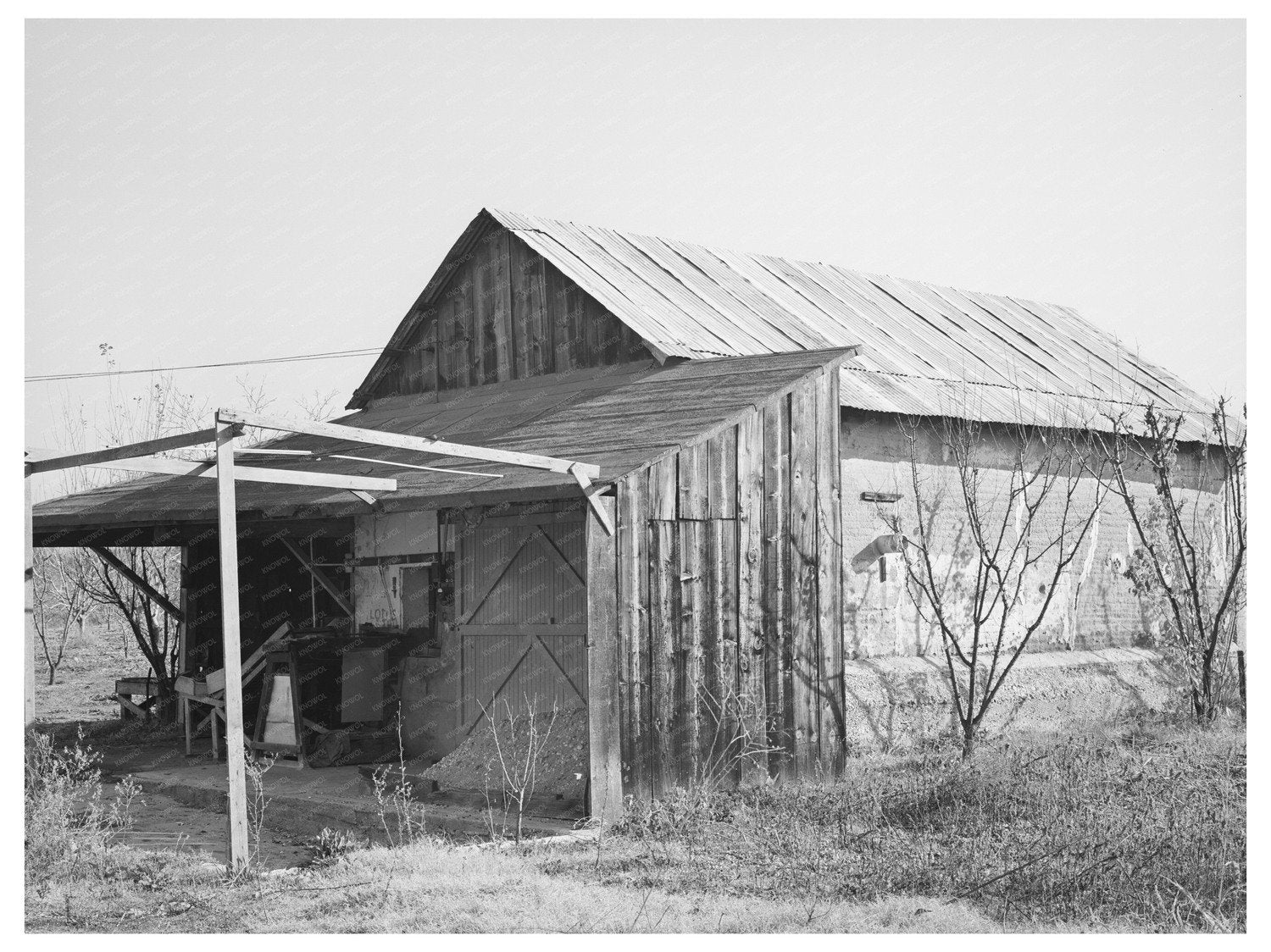 Virginia City Building Barn Placer County California 1940