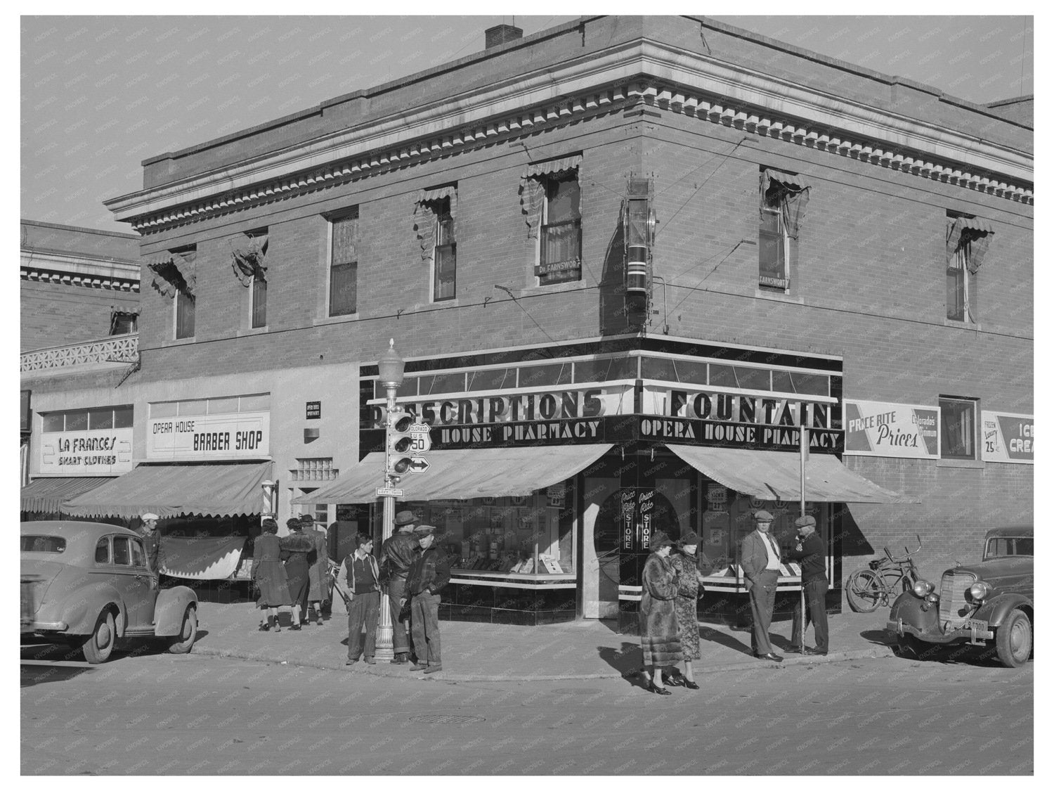La Junta Colorado Chain Stores January 1941 Vintage Photo
