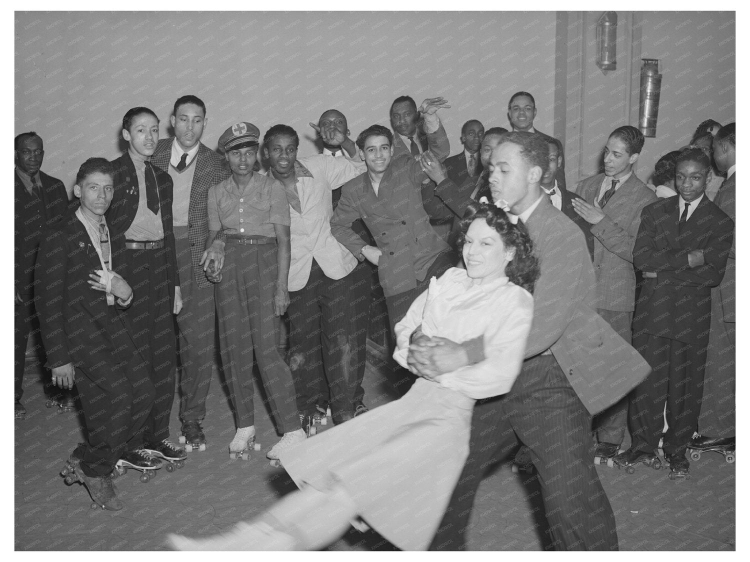 Vintage Roller Skating at Savoy Ballroom Chicago 1941