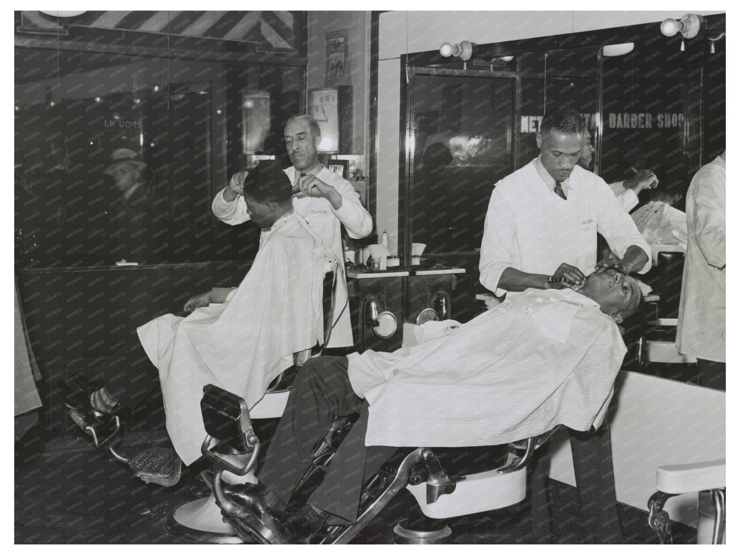 Barber Shop in Southside Chicago April 1941
