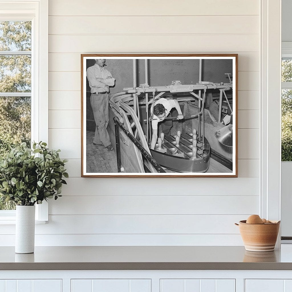 Bowling Alley Scene Chicago April 1941