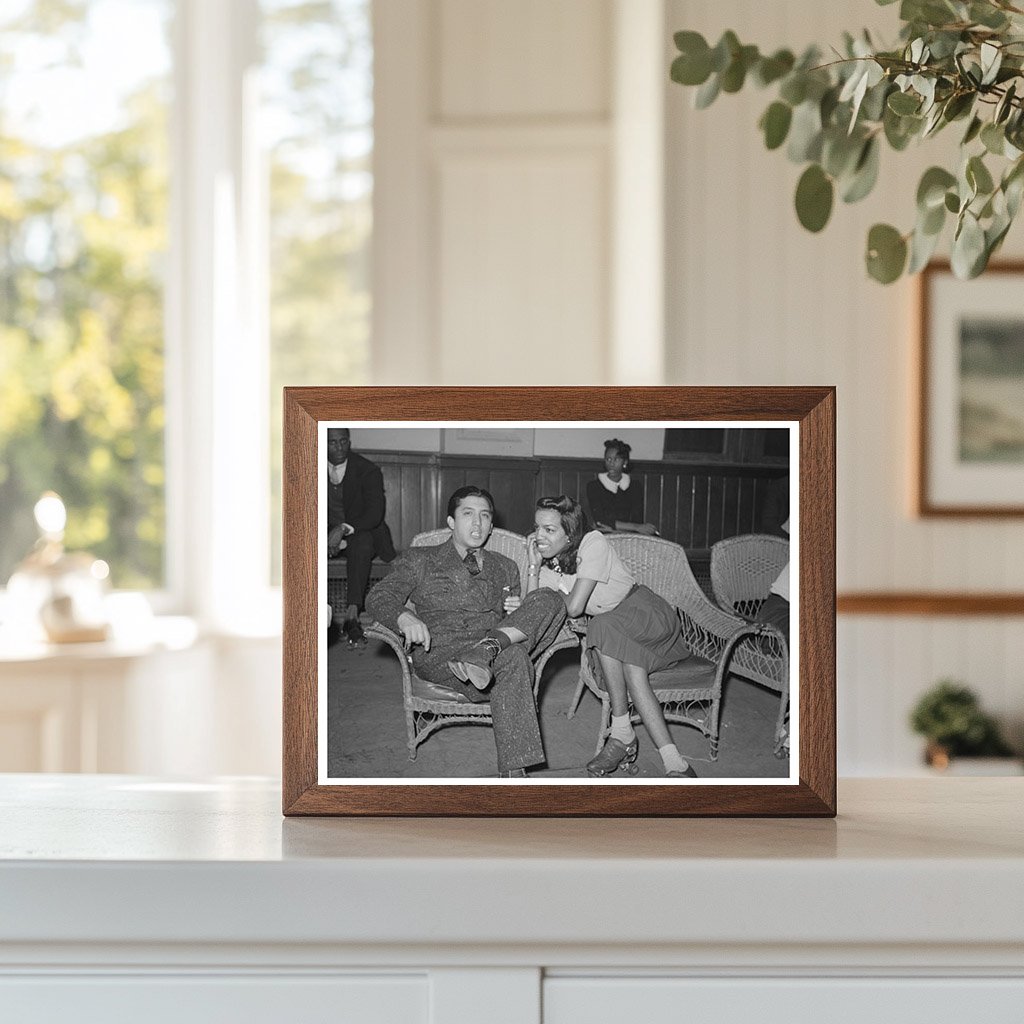 Couple at Savoy Ballroom Roller Skating Chicago 1941