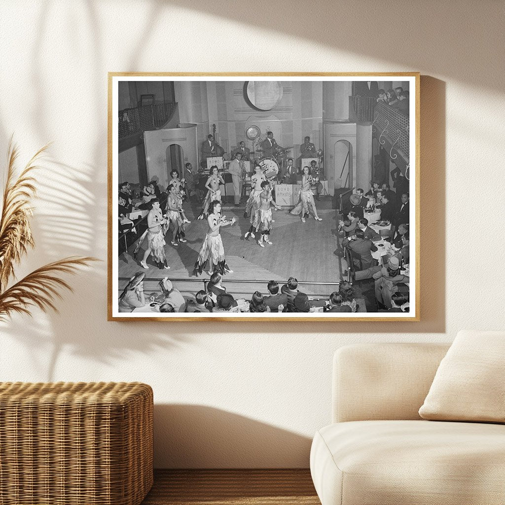 Cabaret Scene Southside Chicago April 1941 Vintage Photo