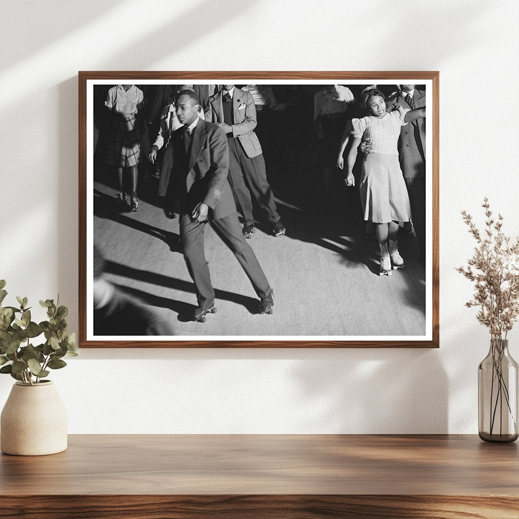 Roller Skating Scene in Chicago April 1941