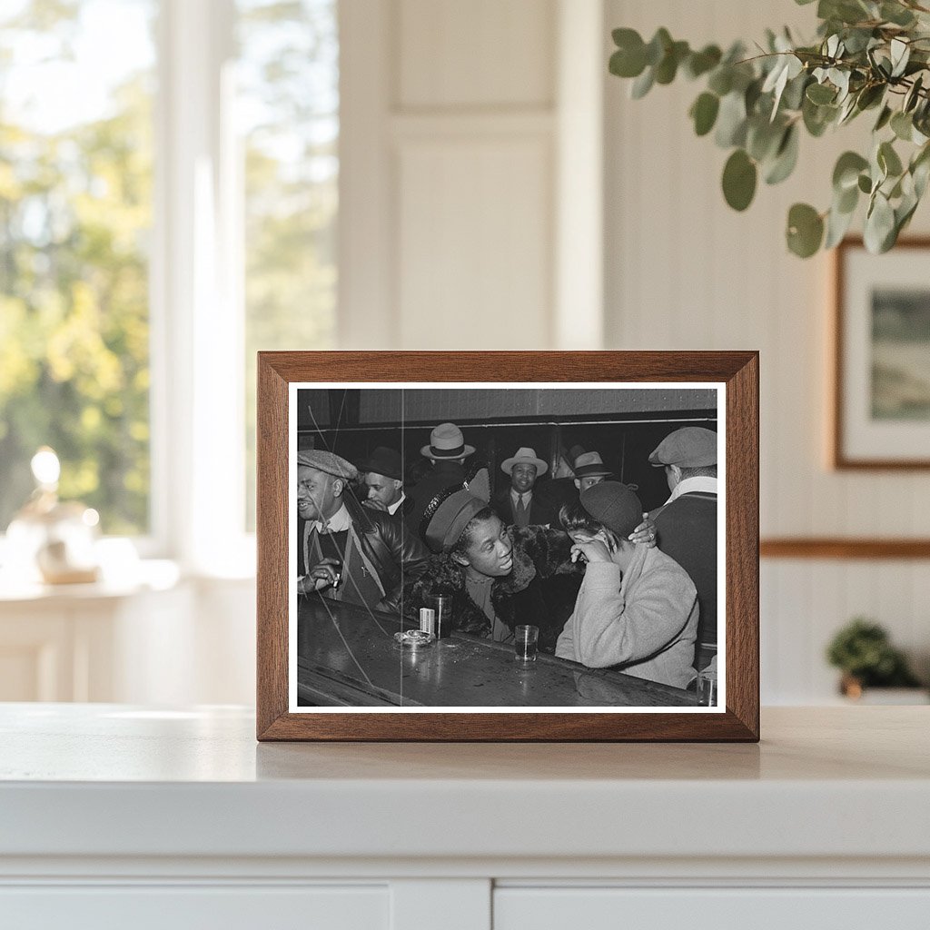 Vintage Bar Scene Southside Chicago April 1941