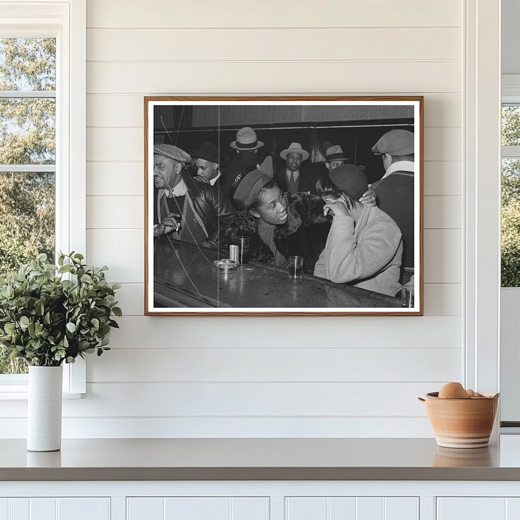 Vintage Bar Scene Southside Chicago April 1941