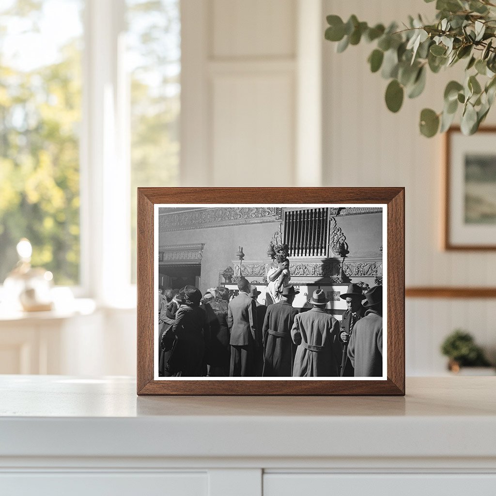 Chicago Theater Lobby Art Exhibit April 1941 Photo