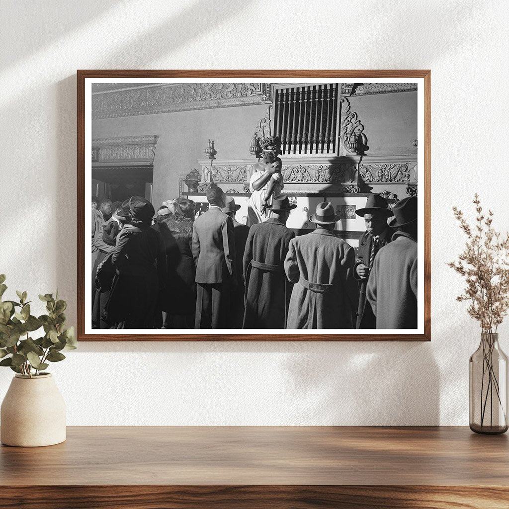 Chicago Theater Lobby Art Exhibit April 1941 Photo