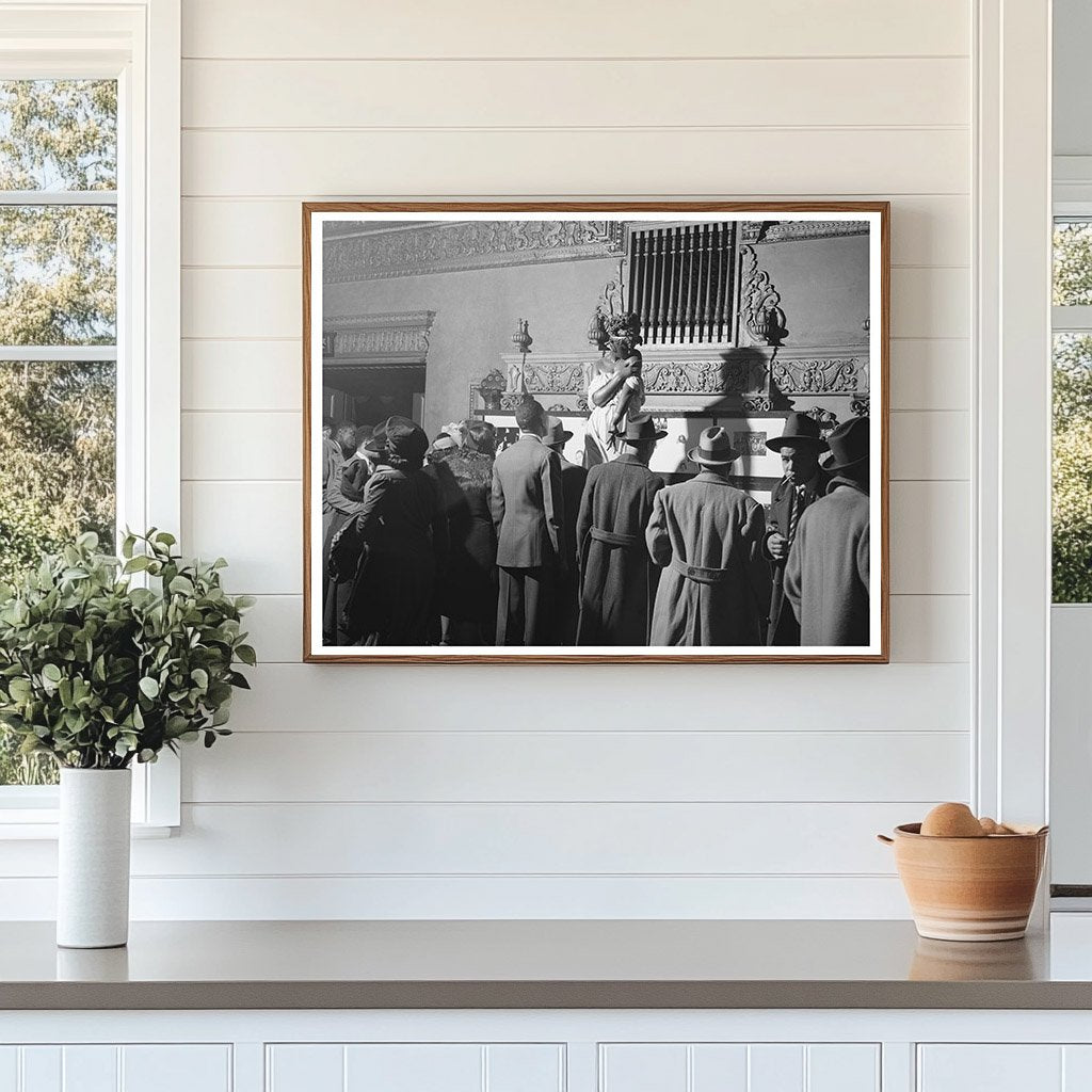 Chicago Theater Lobby Art Exhibit April 1941 Photo