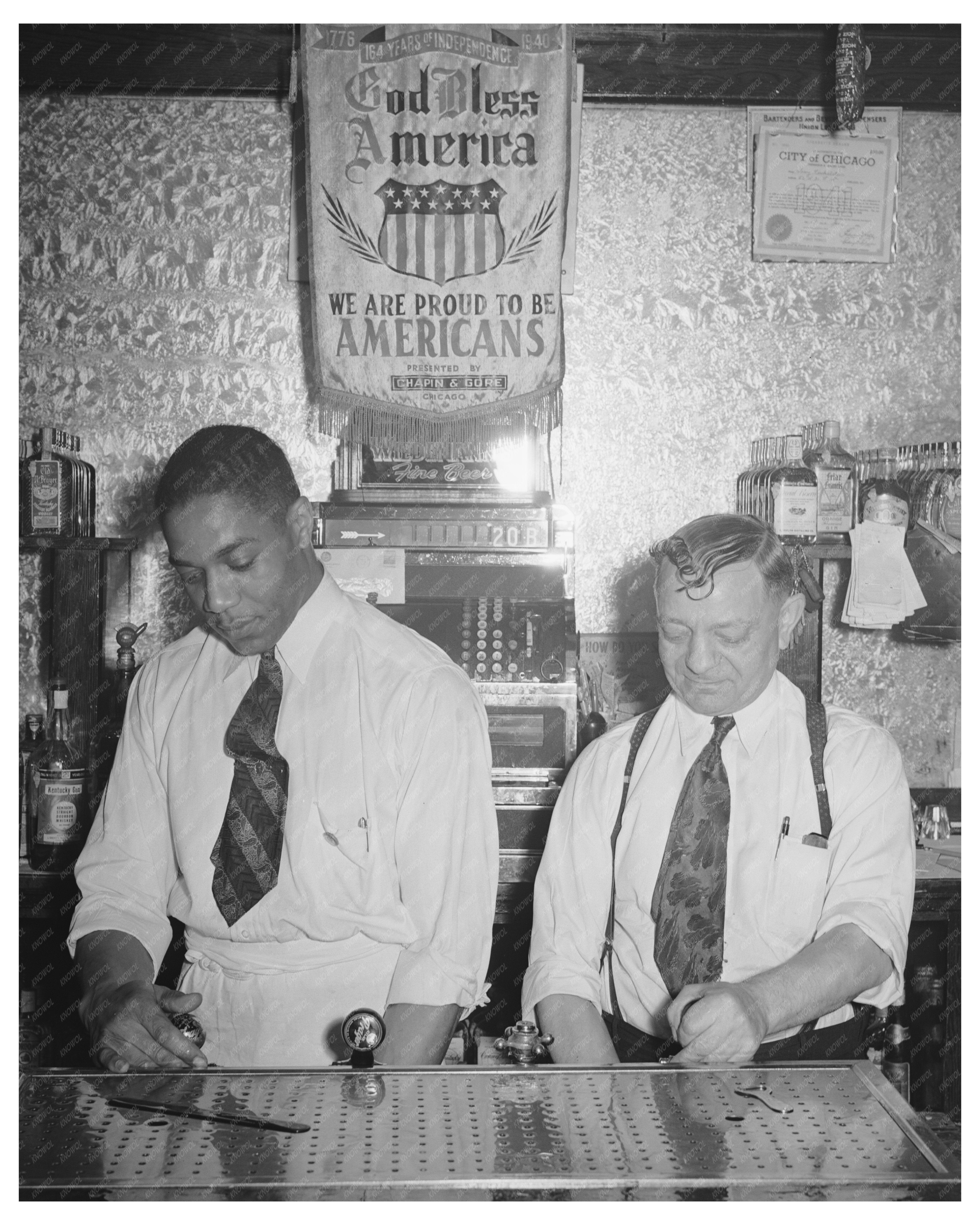 Chicago Tavern Bartender April 1941 FSA/OWI Collection