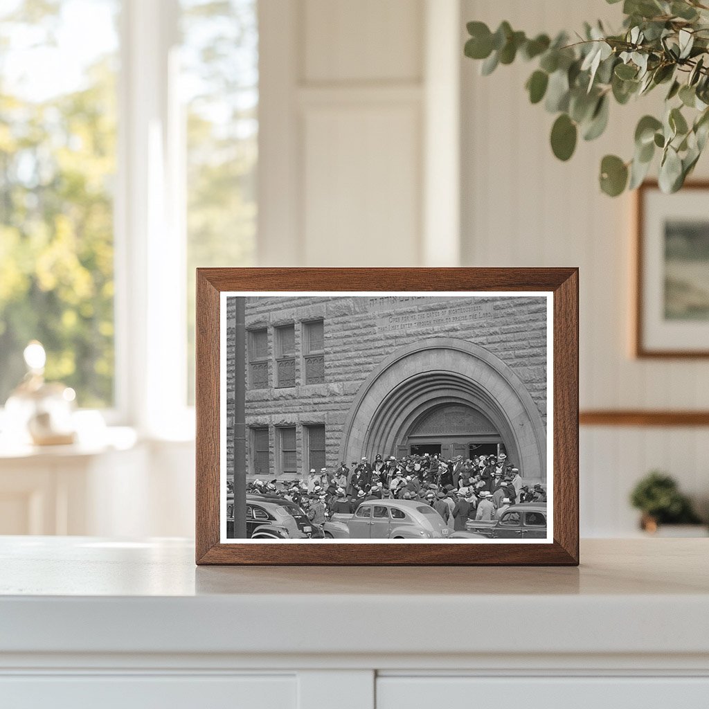 1941 Vintage Photo of Pilgrim Baptist Church Crowd Chicago