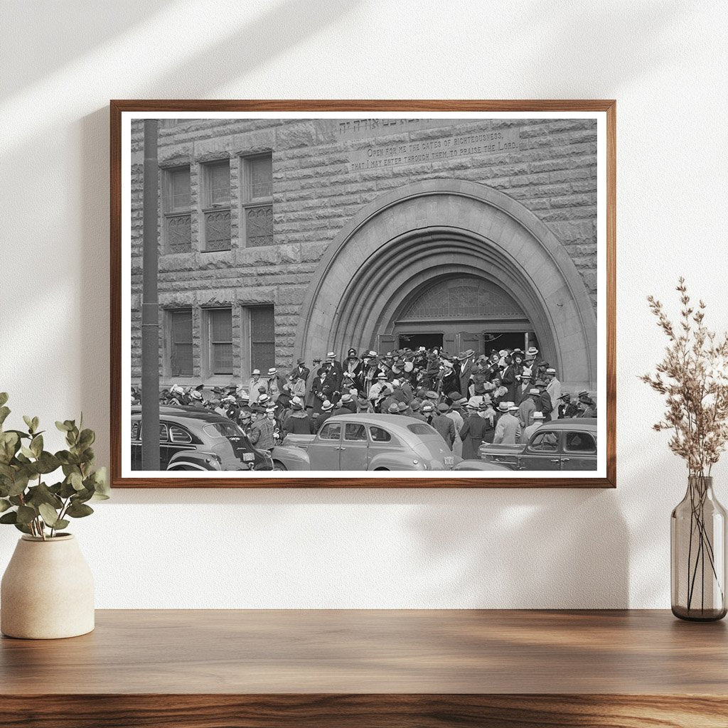 1941 Vintage Photo of Pilgrim Baptist Church Crowd Chicago