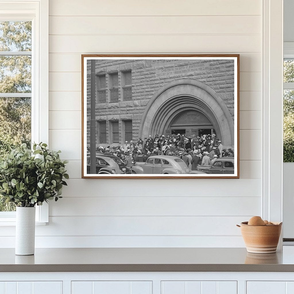 1941 Vintage Photo of Pilgrim Baptist Church Crowd Chicago